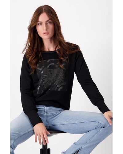 Monari T-Shirt Pullover - Schwarz