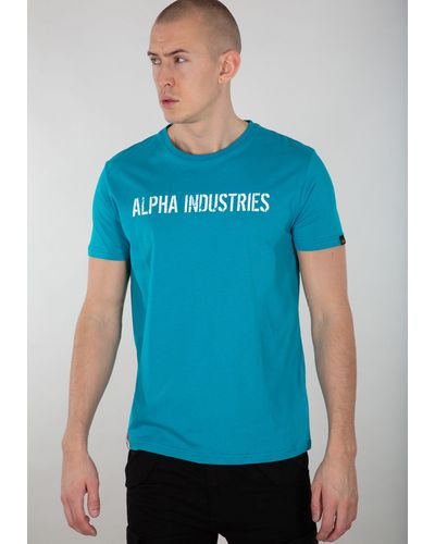 Alpha Industries Shirt Men - Blau