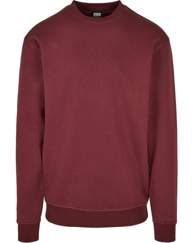 Urban Classics Rundhalspullover Crewneck Sweatshirt (1-tlg) - Rot
