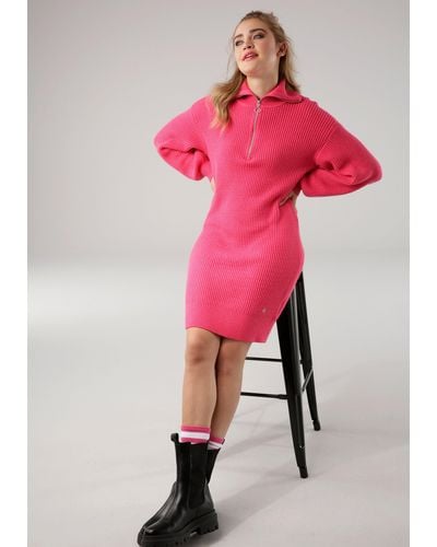 Damen-Kleider von Tamaris in Pink | Lyst DE