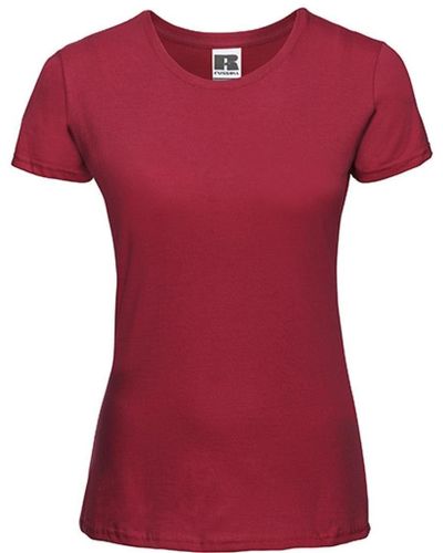 Russell Rundhalsshirt Ladies Slim T-Shirt - Rot