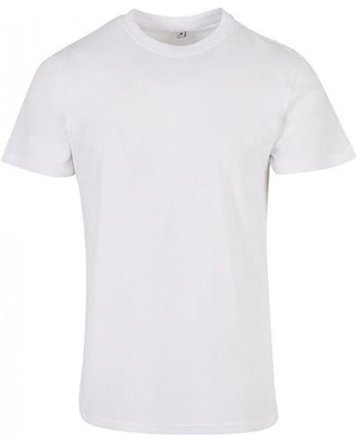 Build Your Brand Rundhalsshirt Basic Round Neck T-Shirt XS bis 5XL - Weiß