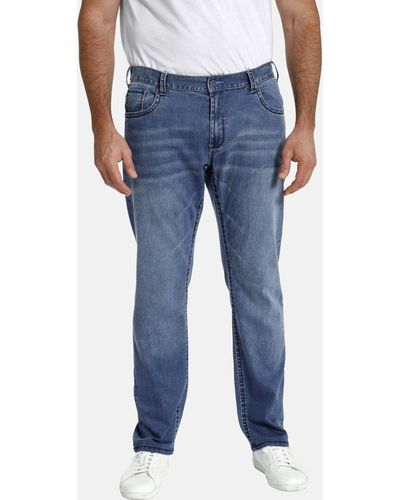 Charles Colby 5-Pocket-Jeans BARON SAWYER +Fit Kollektion, Tiefbundjeans - Blau