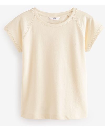 Next Shirttop Frottee-T-Shirt (1-tlg) - Weiß