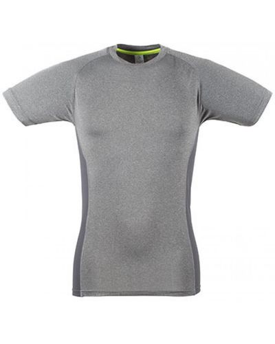 Tombo Rundhalsshirt Slim Fit T-Shirt - Grau