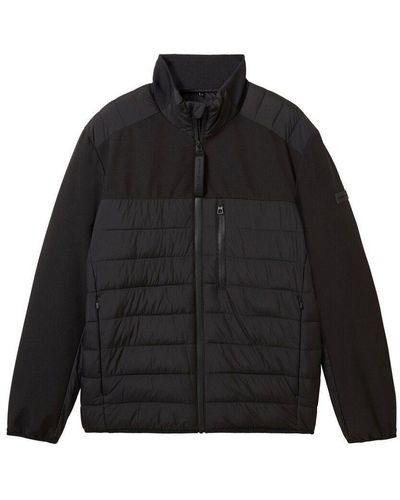 Tom Tailor Outdoorjacke hybrid jacket, Black - Schwarz