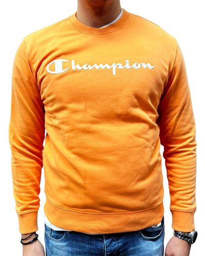 Champion Sweater Logo (1-tlg) - Orange