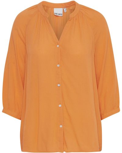 Ichi Kurzarmhemd IHMARRAKECH SO SH4 - Orange