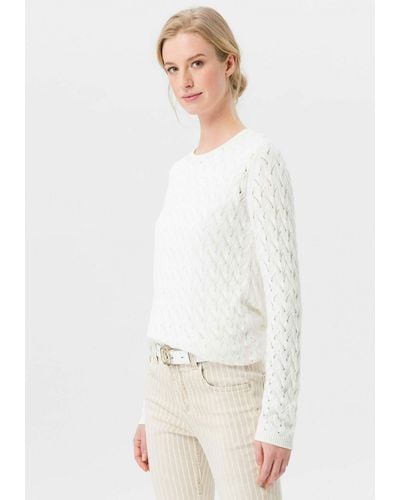 Uta Raasch Strickpullover Sweater - Weiß