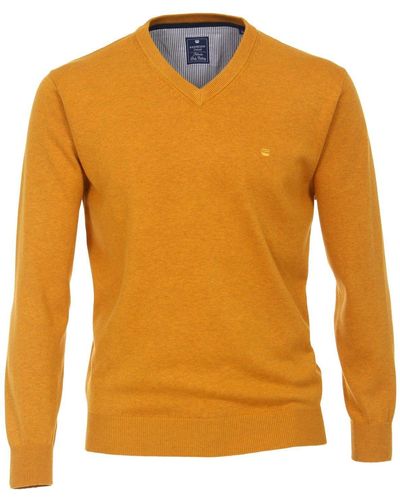 Redmond V-Ausschnitt-Pullover - Orange