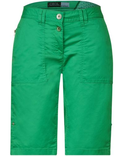 Cecil Dehnbund-Hose Style NOS New York Shorts - Grün