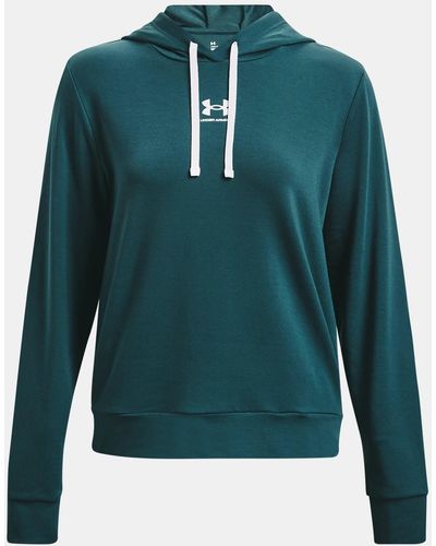Under Armour ® Sweater RIVAL TERRY HOODIE - Grün
