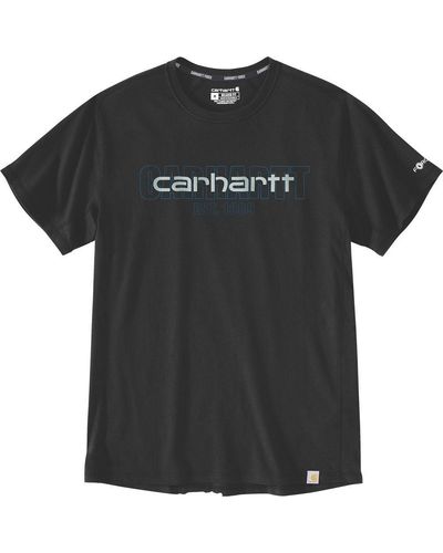 Carhartt T-Shirt Force /S Logo Graphic Tshirt - Schwarz
