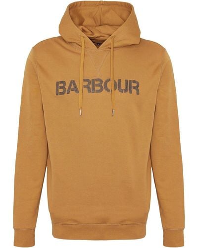 Barbour Sweater Hoodie Farnworth - Orange