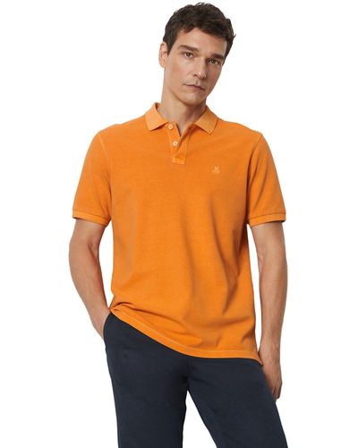 Marc O' Polo Poloshirt aus Bio-Baumwolle - Orange