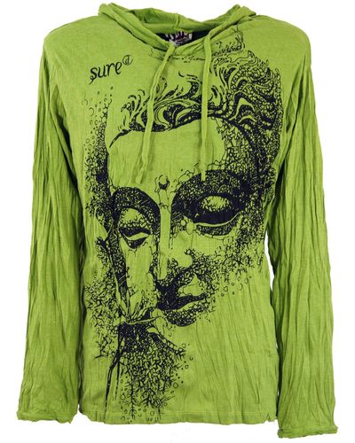 Guru-Shop T-Shirt Sure Langarmshirt - Grün