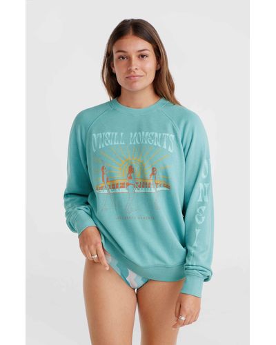 O'neill Sportswear ' Sweatshirt BEACH VINTAGE CREW mit Rundhalsausschnitt - Blau