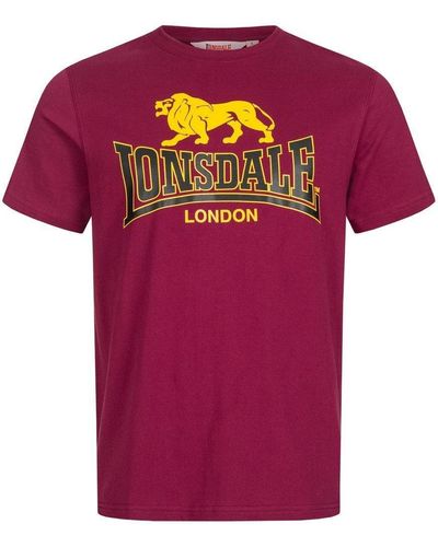 Lonsdale London T-Shirt Taverham - Rot