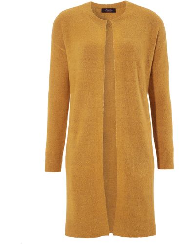 Aniston CASUAL Strickjacke im Oversize Look - Gelb