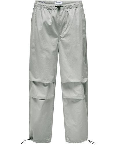 Only & Sons Stoffhose ONSFRED LOOSE 0123 PANT - Grau