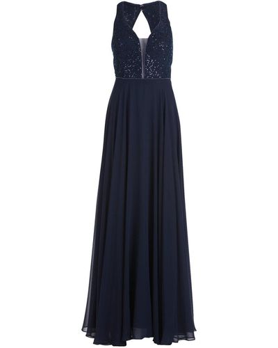 VM VERA MONT Sommerkleid Kleid Lang ohne Arm - Blau