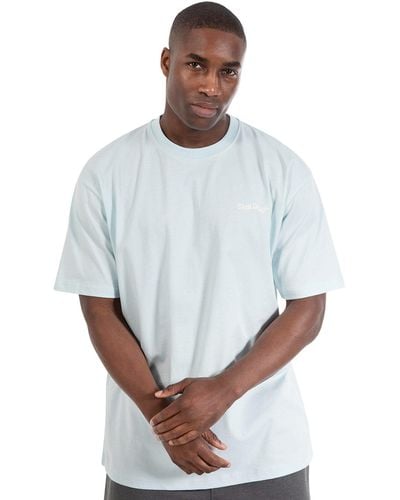 Smilodox T-Shirt Malin Oversize, 100% Baumwolle - Blau