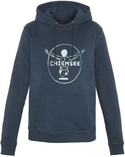 Chiemsee Kapuzensweatshirt Hoodie mit Jumper-Motiv 1 - Blau