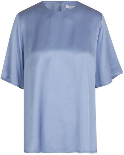 Samsøe & Samsøe & Samsoe T-Shirt Denise top 14905 - Blau