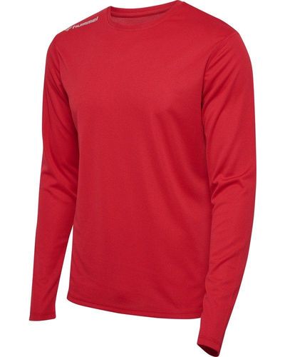 Hummel T-Shirt Hmlrun Jersey L/S - Rot