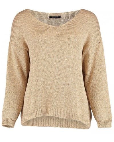 ZABAIONE Strickpullover Pulli Pullover Sweater Sweatshirt - Natur