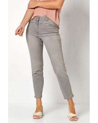 Toni 5-Pocket-Jeans be loved mit doppelten Seitennähten - Grau