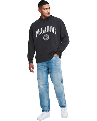 PEGADOR Sweater Simco Oversized (1-tlg) - Schwarz