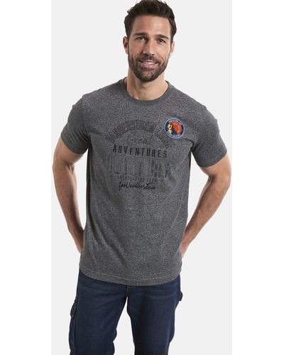 Jan Vanderstorm T-Shirt GAURI aus angenehmen Baumwollmix - Grau
