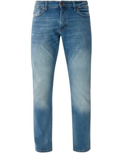 S.oliver 5-- Hose Rick Slim Jeans im Five-Pocket-Style mit (1-tlg) - Blau