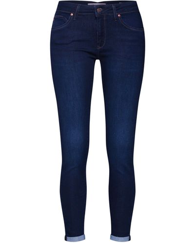 Mavi 7/8-Jeans Lexy (1-tlg) Plain/ohne Details, Fransen, Weiteres Detail - Blau