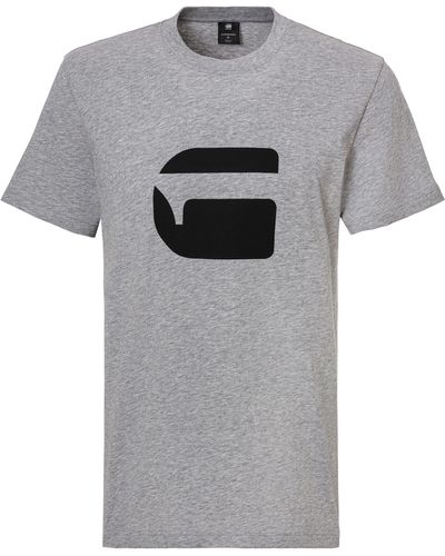 G-Star RAW Shirt Burger logo r t - Grau