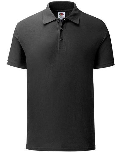 Fruit Of The Loom Poloshirt 65/35 Tailored Fit - Schwarz