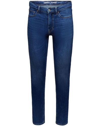 Esprit Slim-fit- Schmale Jeans mit schmal zulaufendem Bein - Blau