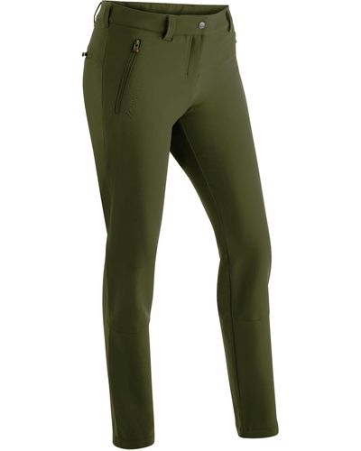 Maier Sports Funktionshose Helga Slim fit, Winter-Outdoorhose, sehr elastisch - Grün