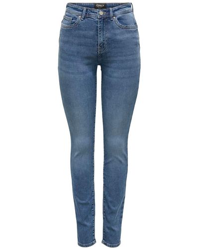 ONLY Skinny-fit-Jeans ONLPAOLA HW SK ANA DNM X - Blau