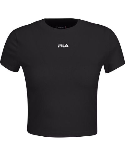 Fila T-Shirt Latina Cropped Tee - Schwarz