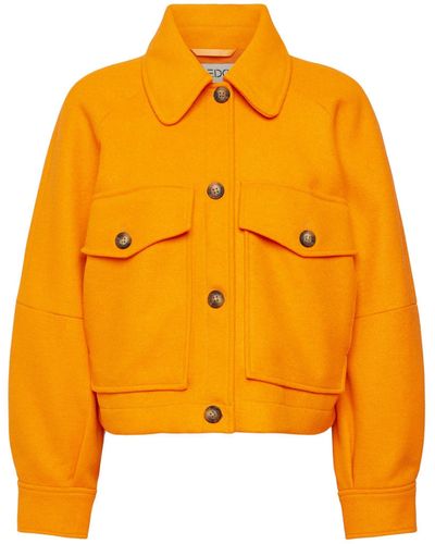 Edc By Esprit Allwetterjacke Jacket - Orange