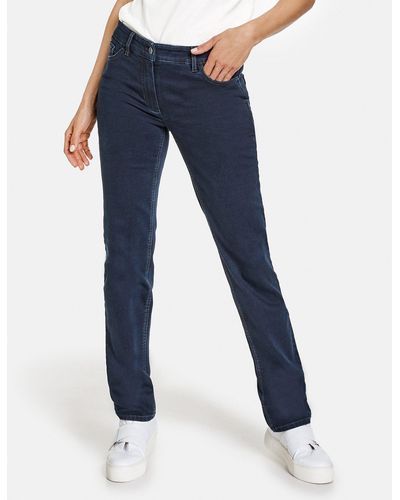 Gerry Weber Stretch- 5-Pocket Jeans Straight Fit - Blau