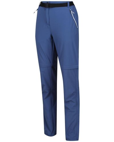 Regatta Outdoorhose Xert Stretch Zip Off Trousers III in Kurzgröße (0-tlg) - Blau