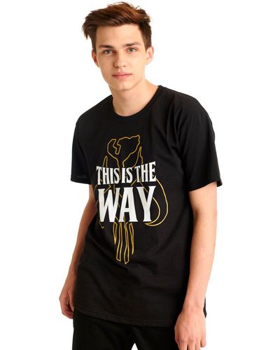 Star Wars T-Shirt Mandalorian The Way - Schwarz
