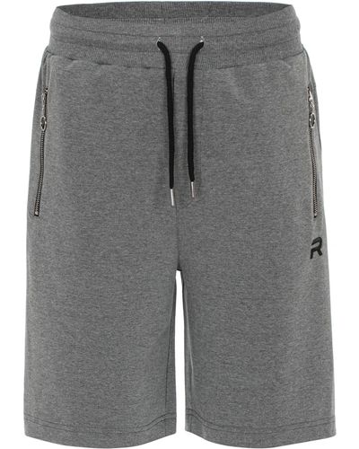 Redbridge Sweatshorts Red Bridge Shorts Kurze sport Hose Taschen mit Reißverschluss - Grau