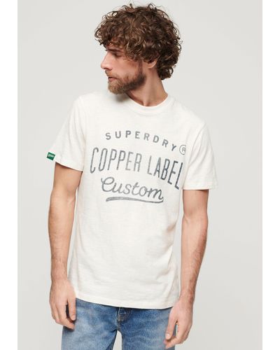 Superdry T-Shirt COPPER LABEL WORKWEAR TEE - Weiß