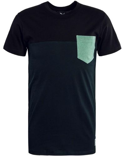 Iriedaily T-Shirt Block Pocket - Blau