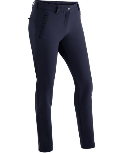 Maier Sports Funktionshose Helga Slim fit, Winter-Outdoorhose, sehr elastisch - Blau