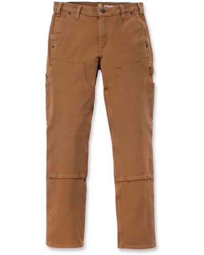 Carhartt Hose Stretch Twill Double Front Trousers - Braun
